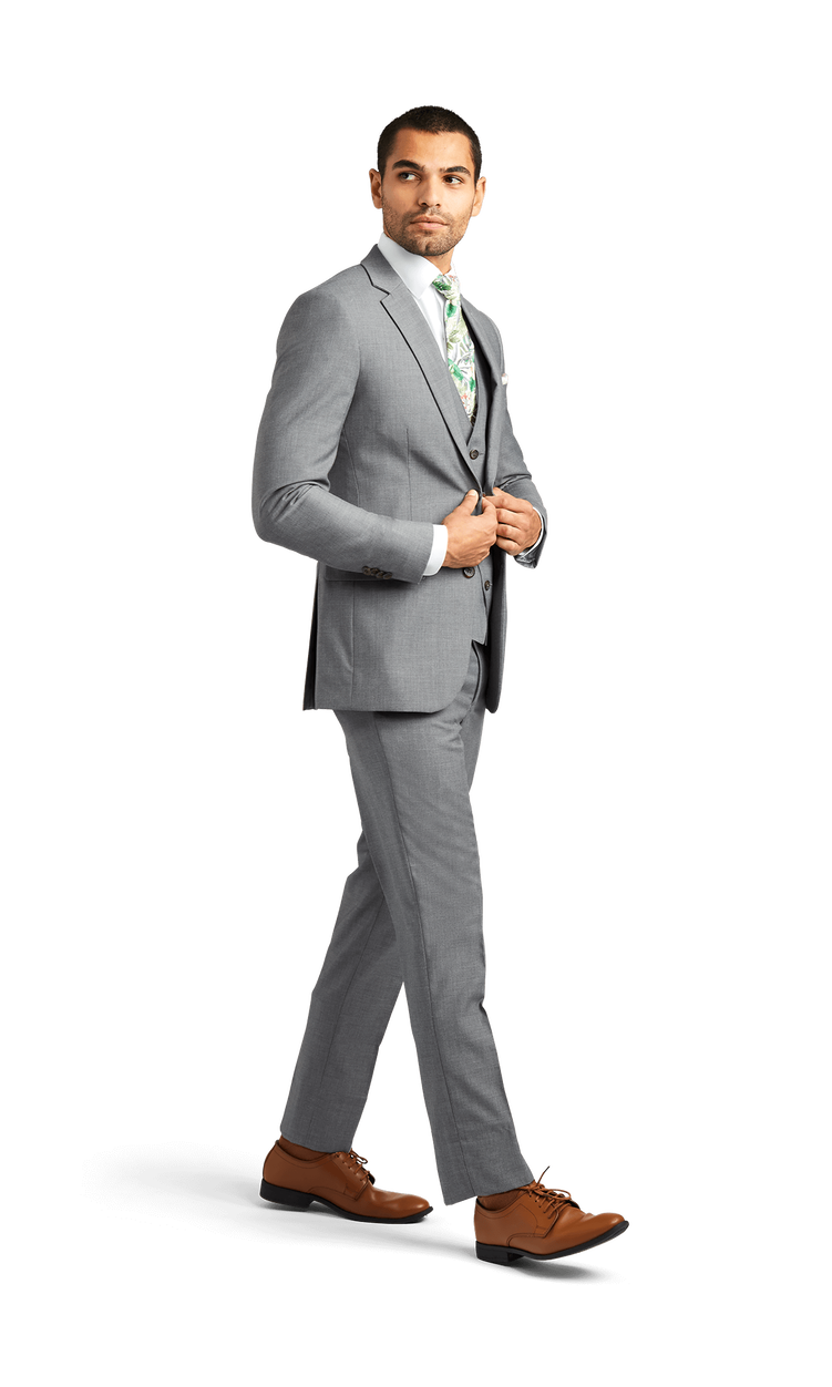 Grey Stretch Suit Separates