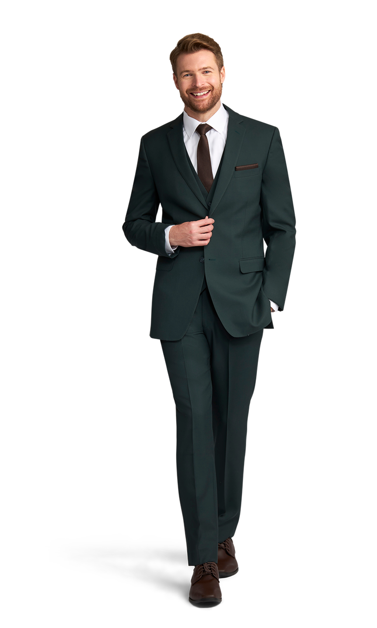 Dark Green Venice Suit by Midnight Blue