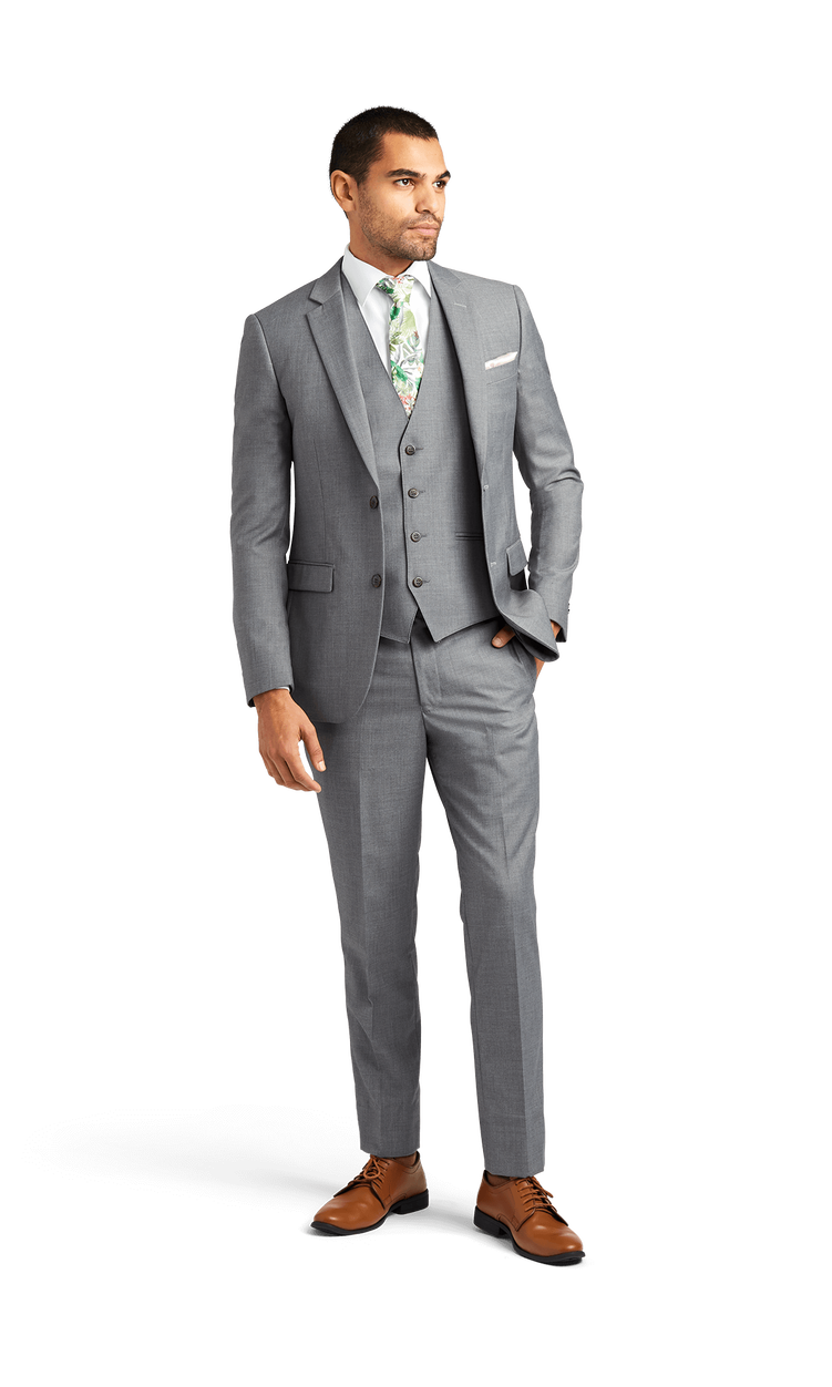 Grey Stretch Suit Separates
