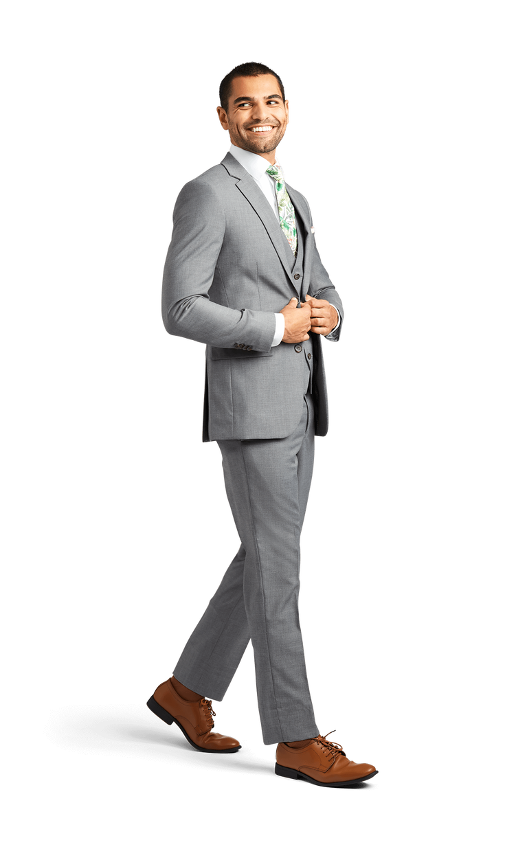 Grey Stretch Suit Separates