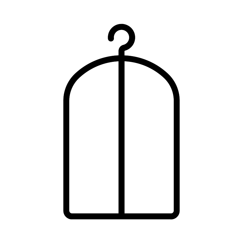 Icon of a garment bag